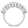 4 CT DEW Created Moissanite Anniversary Style Ring in 10K White Gold