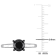 1-1/2 ct Black Diamond Solitaire Engagement Ring in 10K White Gold