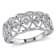 1/10 CT TW Diamond Openwork Ring in Sterling Silver