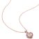 1.33 CTW Morganite, Pink Tourmaline and Diamond Heart Rose Plated
Sterling Silver Pendant with Chain