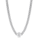 1 5/8 CT TGW Created White Sapphire Necklace in Sterling Silver
