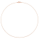 1MM Ball Chain Necklace in Rose Plated Sterling Silver