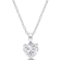 2 CT DEW Created Moissanite Solitaire Pendant with Chain in Sterling Silver