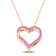 1/2 CT TGW Created Pink Sapphire Pendant with Chain in Rose Plated
Sterling Silver