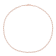 Fancy Paperclip Chain Necklace in Rose Plated Sterling Silver