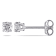 1/3 CT TW Diamond Stud Earrings in Sterling Silver