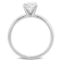 1 CT TW Lab-Grown Diamond Solitaire Ring in 14K White Gold