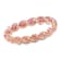 1/5 CT TGW Created Pink Sapphire Infinity Eternity Ring in 10K Rose Gold