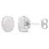 2 CT TGW Opal Stud Earrings in Sterling Silver
