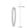 8 3/8 CT TGW Created White Sapphire Inside-Outside Hoop Earrings in
Sterling Silver