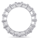 5 3/5 CT TW Diamond Eternity Ring in Platinum