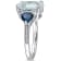 5 1/6 CT TGW Ice Aquamarine, London Blue Topaz and Diamond Accent
3-Stone Ring in Sterling Silver