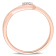 Diamond Accent Infinity Promise Ring in 18K Rose Gold Over Sterling Silver