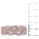 1/8ctw Diamond Braided Ring in 18K Rose Gold Over Sterling Silver