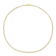 Fancy Paperclip Chain Necklace in Yellow Plated Sterling Silver