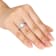 9-9.5MM Freshwater Cultured Pearl Bypass Ring with Diamonds in Sterling Silver