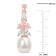 Morganite, Topaz, Aquamarine and 8.5-9MM Cultured Pearl Earrings in 18K
Rose Over Sterling Silver