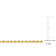 2.2MM Rope Chain Necklace in Yellow Plated Sterling Silver