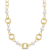 9-10 MM Freshwater Cultured Pearl Link Chain Necklace in 18K Yellow Gold
Over Sterling Silver