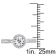 1/3 CT TW Diamond Halo Ring in Sterling Silver
