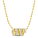 1/2 CT TGW Created White Sapphire Scroll Pendant with Chain in Yellow
Plated Sterling Silver