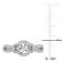 1/3 CT TW Diamond Crossover Engagement Ring in Sterling Silver