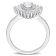 2 3/8 CT TGW Created White Sapphire Floral Ring in Sterling Silver