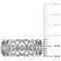 1/10 CT TW Diamond Openwork Ring in Sterling Silver