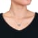1/6 CT TGW Created Blue Sapphire Butterfly Necklace with Chain in
Sterling Silver