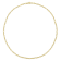 3MM Diamond Cut Figaro Chain Necklace in Yellow Plated Sterling Silver