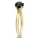 1-1/2 ct Black Diamond Solitaire Engagement Ring in 10K Yellow Gold