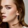 3 CT TGW Created White Sapphire Hoop Earrings in Sterling Silver