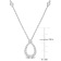 2/5 CT TW Diamond Open Teardrop Necklace in 14K White Gold