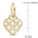 2.5-3MM Freshwater Cultured Pearl and Diamond Accent Heart Earrings in
Yellow Plated Sterling Silver