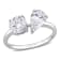 2 CT TGW Lab Grown Diamond 2-Stone Engagement Ring in 14K White Gold