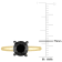 2 ct Black Diamond Solitaire Engagement Ring in 10K Yellow Gold