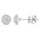 5/8 CT TDW Diamond Cluster Stud Earrings in Platinum