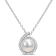 8-8.5MM Freshwater Cultured Pearl and Diamond Accent Pendant with Chain
in Sterling Silver