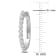 5/8 CT TGW Lab Grown Diamond Vintage Hoop Earrings in Platinum Plated
Sterling Silver