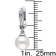 8-8.5 MM Freshwater Cultured Pearl and Diamond Accent Drop Earrings in
Sterling Silver