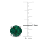 3 3/4 CT TGW Created Emerald Stud Earrings in Sterling Silver