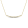 1/3 CT TGW Lab Grown Diamond Bar Pendant with Chain in 18K Yellow Gold
Plated Sterling Silver