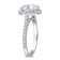 3 5/8 CT TW Lab-Grown Diamond Halo Engagement Ring in 14K White Gold