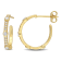 2/5 CT TGW Lab Grown Diamond Open Vintage Hoop Earrings in 18K Yellow
Gold Plated Sterling Silver