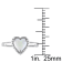 7/8 CT TGW Opal Heart Halo Ring in Sterling Silver