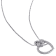 Diamond Heart Infinity Pendant with Chain in Sterling Silver