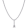 9 5/8 CT Cubic Zirconia Lariat Necklace in Sterling Silver