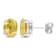 3 1/3 CT TGW Oval Citrine Stud Earrings in Sterling Silver