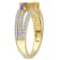 5/8 CTW Multi-Gemstone Ring in Yellow Plated Sterling Silver