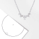 5/8ctw Lab-Grown Diamond 5-Stone Necklace in 14K White Gold